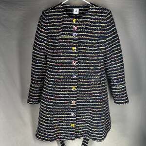 Cabi EUC Headline Women Topper Floral Tweed Coat Size 8